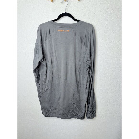 First Lite Men's Wick Long Sleeve Crew Ultralight 150 Aerowool Gray Shirt XL Z - Picture 4 of 5